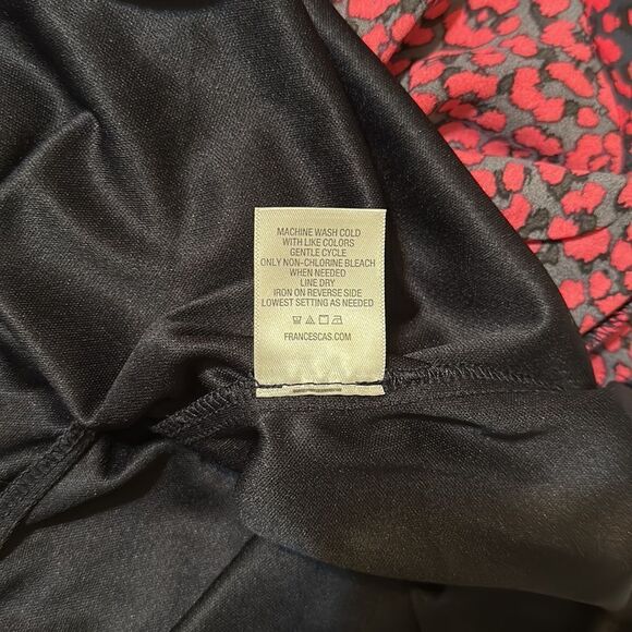 francesca’s M mi ami Godet Pink Animal Print Ruffle Inset Hem Mini Skirt - Picture 8 of 8